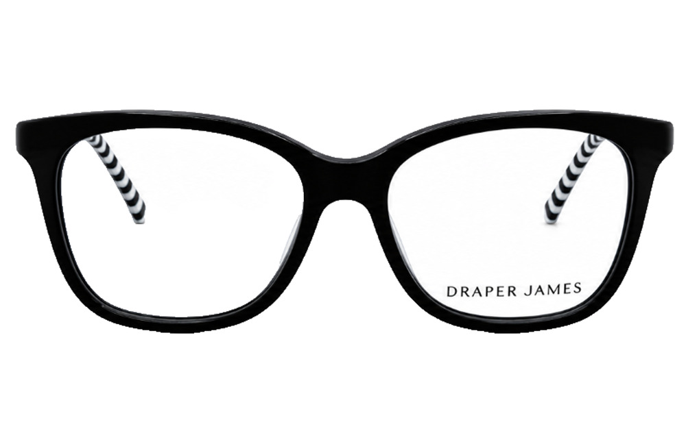 DRAPER JAMES DJ5002 BLACK EYEGLASSES FRAMES 51-15-140 AUTHENTIC DESIGNER